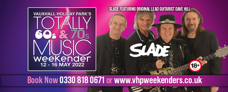 Slade at Totally 60s-70s Weekender 12th-16th May 2022