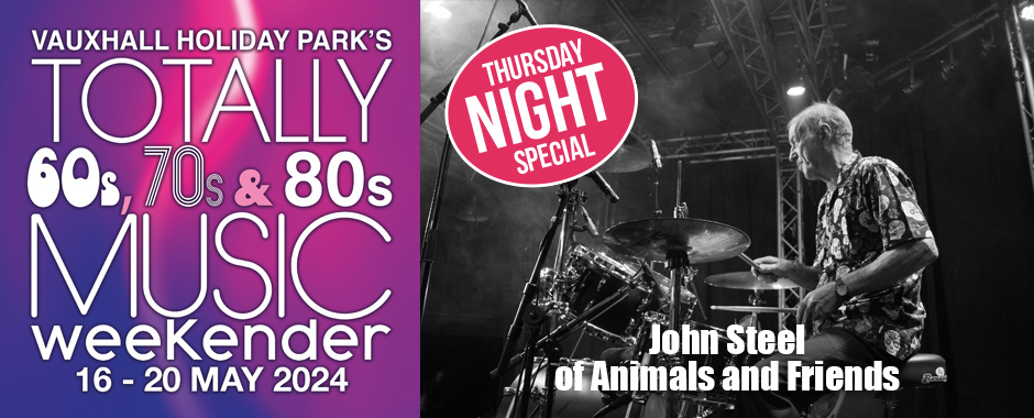 John Steel of Animals and Friends 60s-70s Weekender 16th-20th May 2024